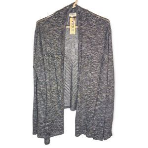 Umgee Womens Long Sleeve Knit Cardigan Size Small Dark Gray Brand New With Tags